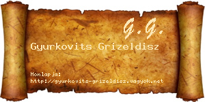 Gyurkovits Grizeldisz névjegykártya